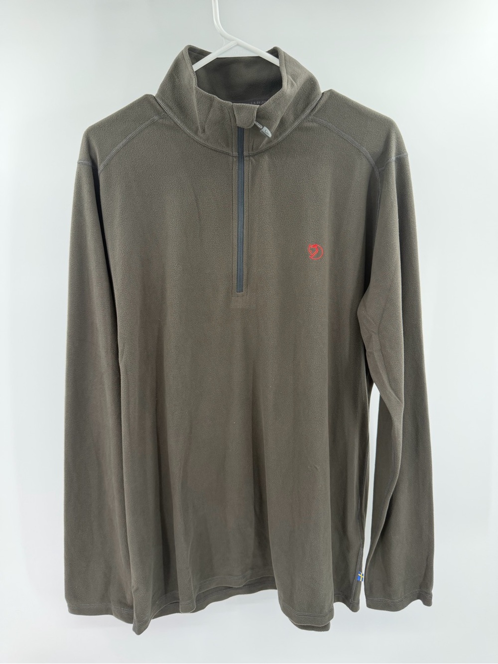 FJÄLLRÄVEN Pine Half Zip Microfleece Sweatshirt Brown Size XXL Men’s